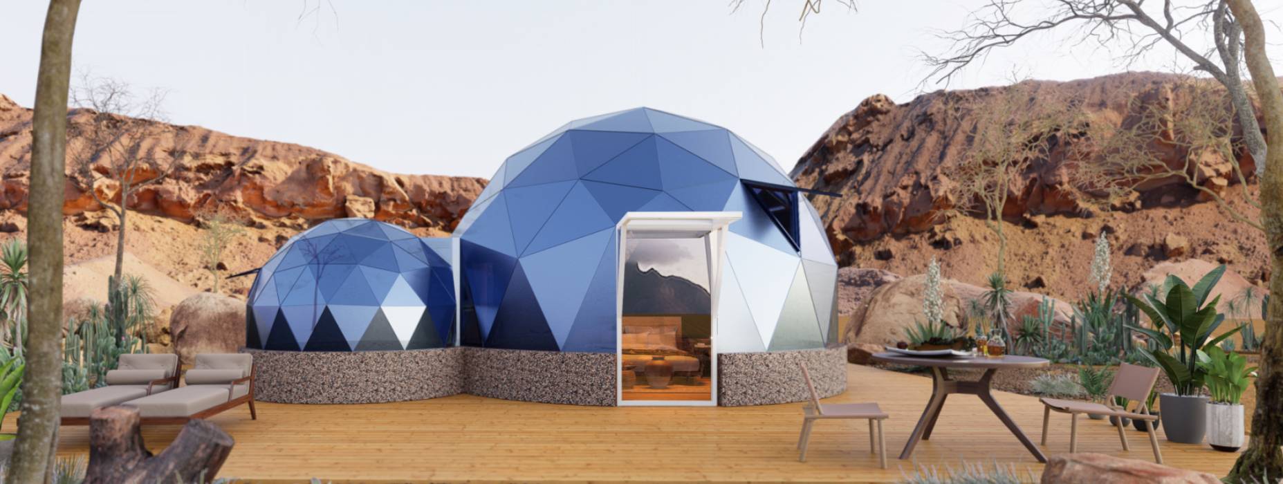 桦川县球形智能光伏玻璃星空房